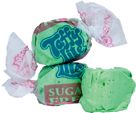 Sugar-free Green Apple Taffy - Bag (450x450), Png Download