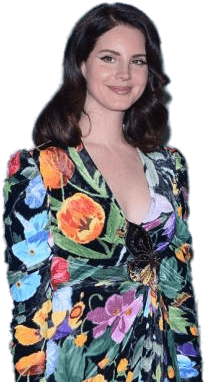 Lana Del Rey Flower Dress Png - Girl (620x403), Png Download