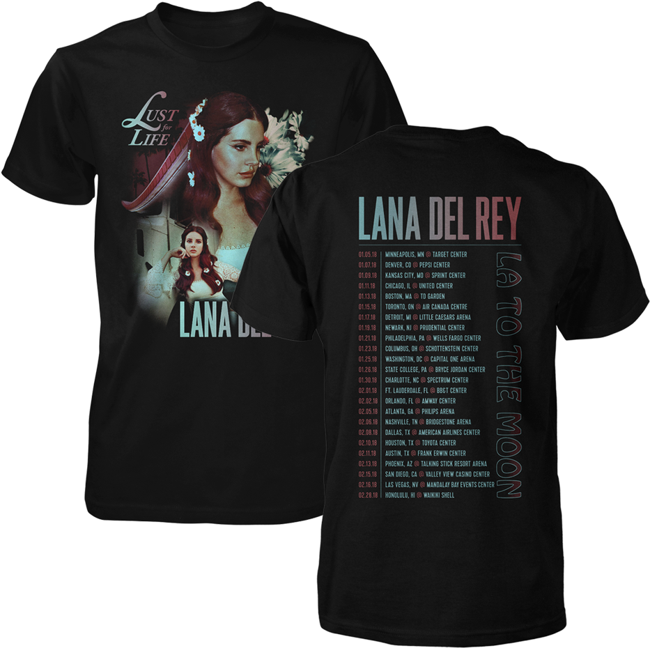 L4l To The Moon Tee - Lana Del Rey La To The Moon Merch (1000x1000), Png Download