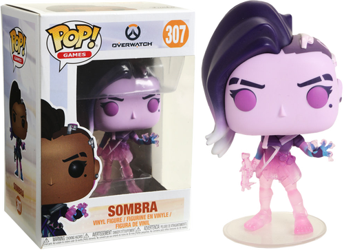 Sombra Translucent Us Exclusive Pop Vinyl Figure - Funko Pop Overwatch Sombra (500x363), Png Download