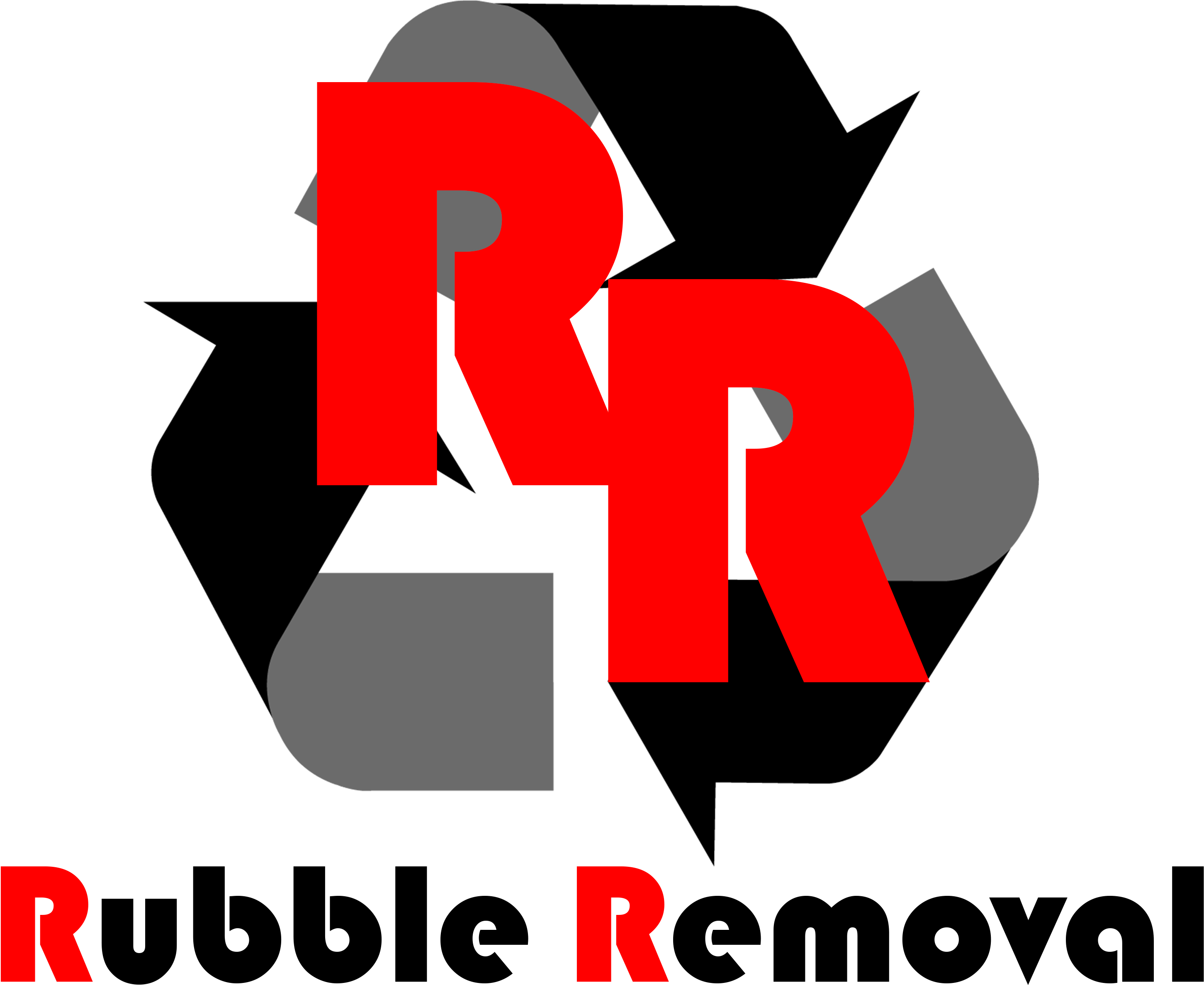 Rubble Removal - Recycle Symbol On Packaging (3000x2400), Png Download