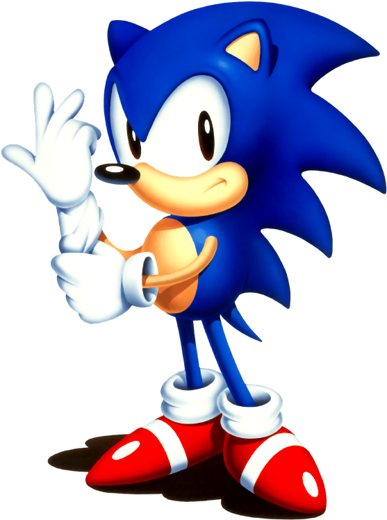 172860 Classic Sonic - Sonic The Hedgehog Smug (582x768), Png Download