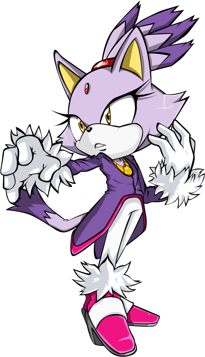 Download Cat Sonic The Hedgehog Sonic Forces Drawing Yuko Omori - Blaze The  Cat Transparent PNG Image with No Background - PNGkey.com
