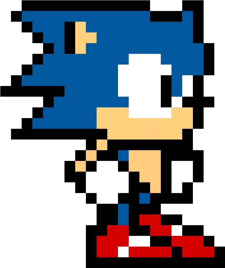 Classic Sonic - Sonic Pixel (1184x1184), Png Download