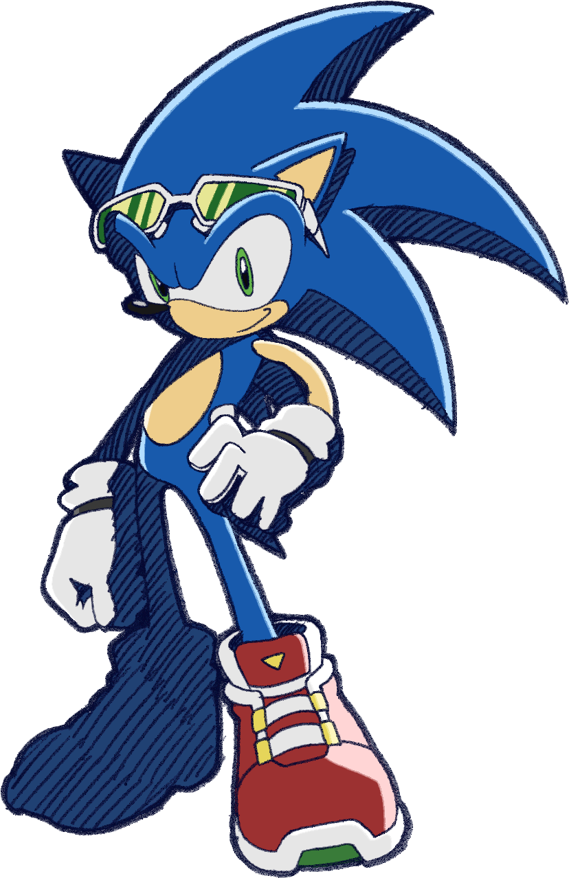 Lijik - Sonic Riders Sonic The Hedgehog (840x1296), Png Download