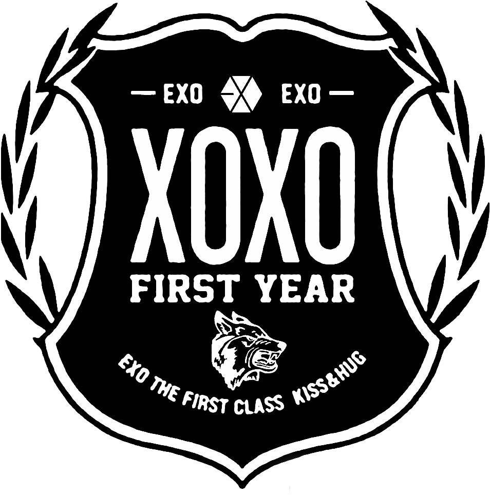 Logo Exo Wolf - Xoxo (kisses & Hugs) (1000x1000), Png Download