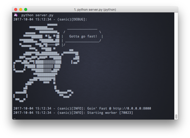 Creating An Async Python Sanic Server - Sanic Python (777x564), Png Download