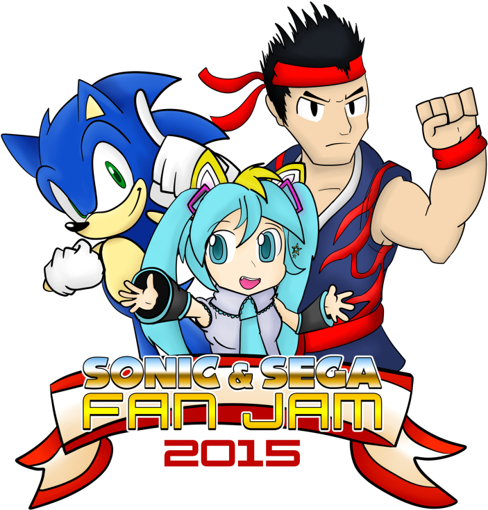 Fanjam2015 - Streets Of Rage Sonic Miku (750x777), Png Download