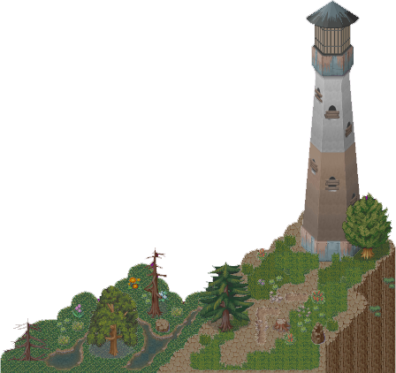 The Cliff-lighthouse Area - Lighthouse On A Cliff Png (448x422), Png Download