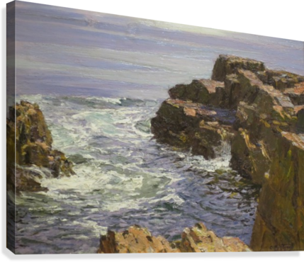 The Breaking Wave Canvas Print - Edward Henry Potthast (429x370), Png Download