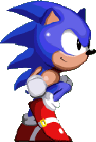 Sonic Engine - Sonic Running Gif (500x506), Png Download