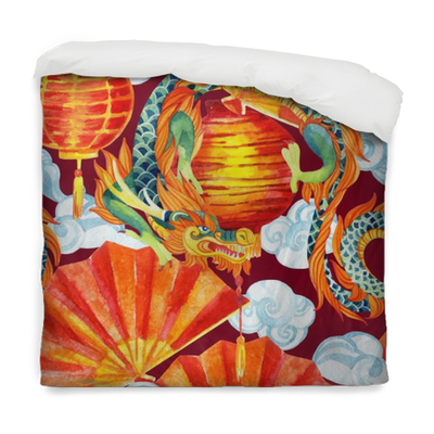 Chinese Dragon Watercolor Seamless Pattern - Arte Da Guerra - O Tratado Militar Mais Antigo Do Mundo (400x400), Png Download