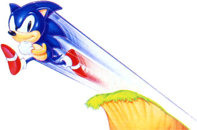 Sonic The Hedgehog - Sonic The Hedgehog Streak (679x454), Png Download