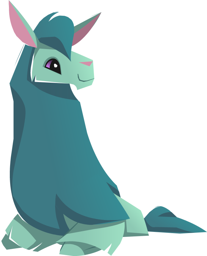 Llama Kneeling - Animal Jam Llama Png (696x861), Png Download