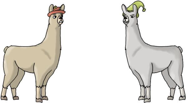 Animatedblog Animating In Blender - Llamas With Hats Png (640x400), Png Download