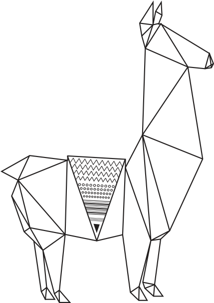 Llama - Portable Network Graphics (539x616), Png Download