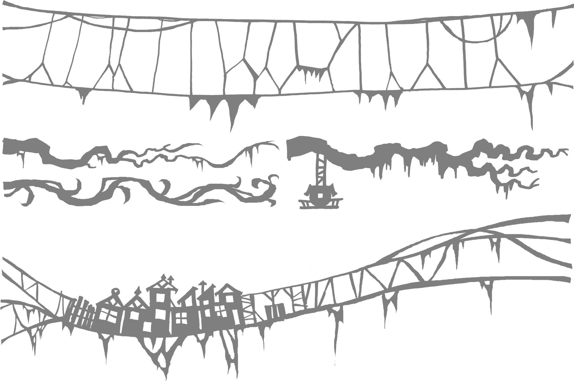 Bg Objects - Monochrome (2000x1353), Png Download