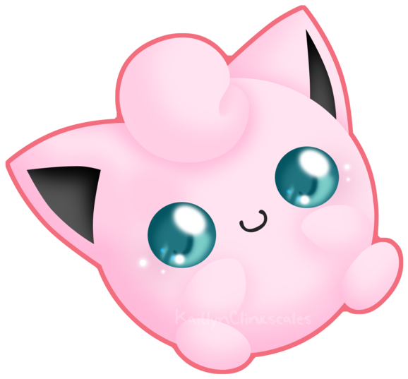 Jigglypuff V3 By Kaitlynclinkscales - Cute Jigglypuff (600x600), Png Download