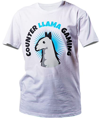 Counter Llama Gaming Tee - T-shirt (519x600), Png Download