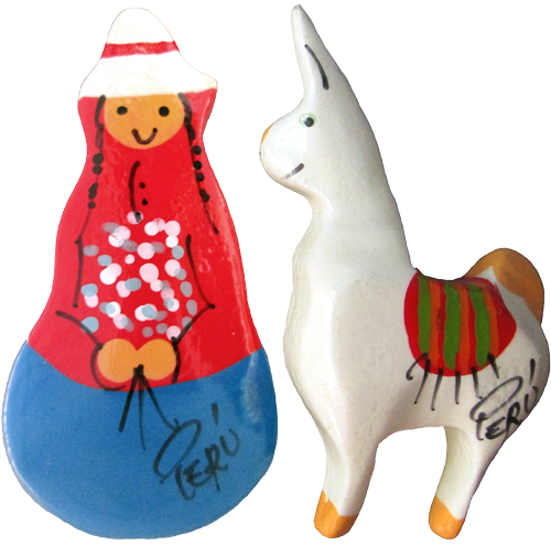 Woman & Llama - Animal Figure (524x496), Png Download