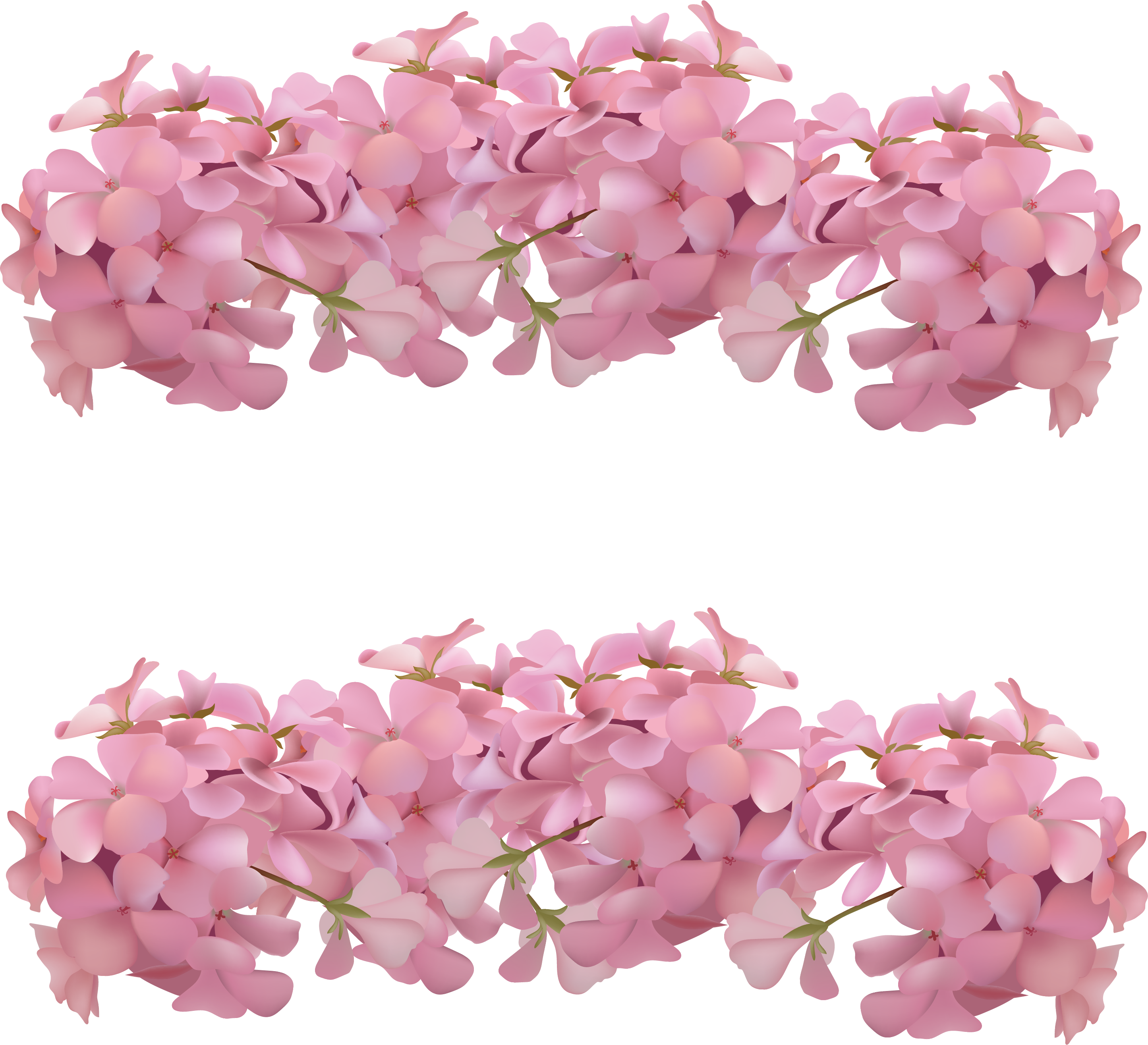 Clip Free Stock Flower Blossom Romantic Decorative - Molduras Para Convites Com Flores (2890x2632), Png Download