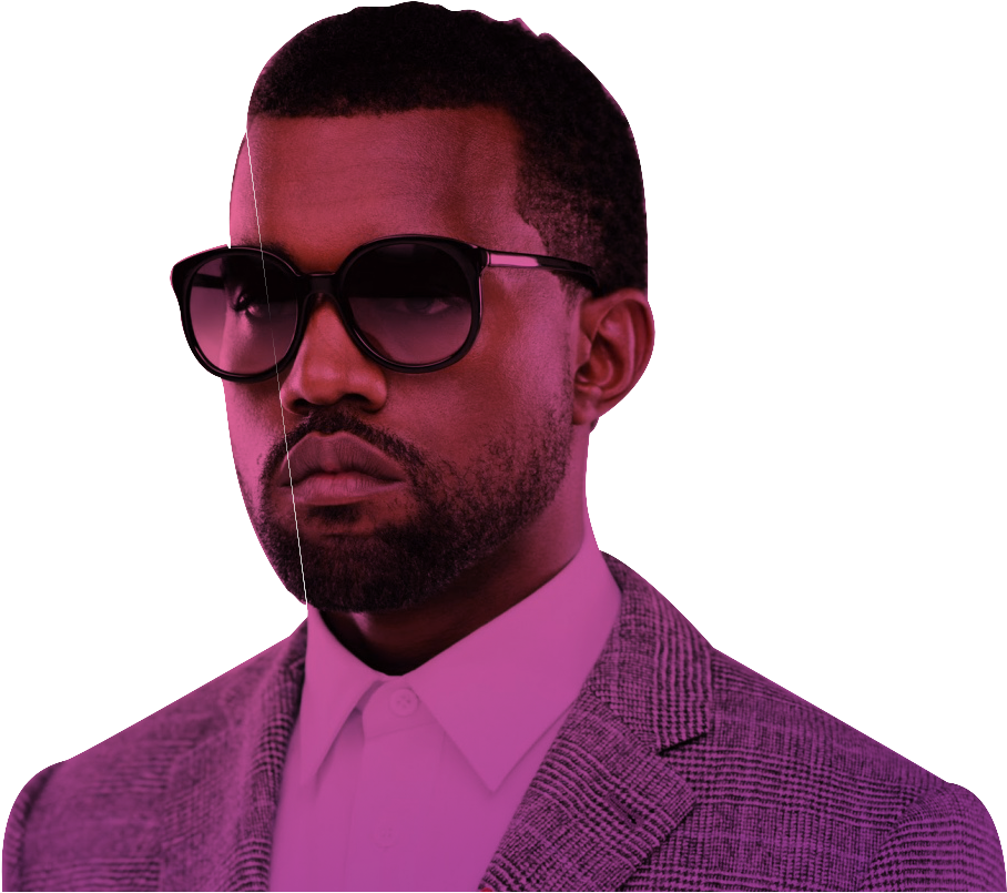Kanye West Hip Hop Music Rapper 32x24 Print Poster (1116x839), Png Download