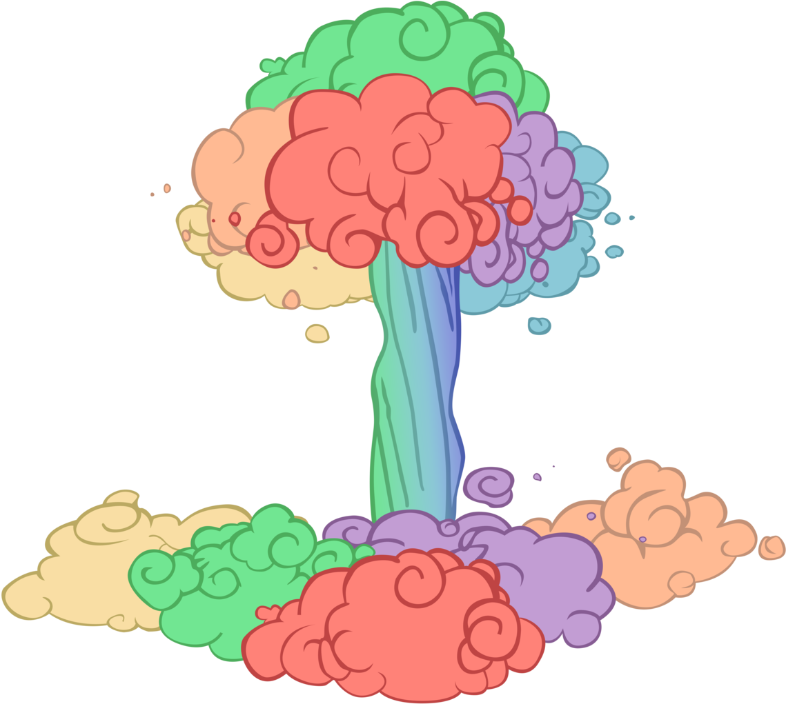 Somepony, Lesson Zero, Mushroom Cloud, No Pony, Rainbow - Mlp Atomic Rainboom (1151x1024), Png Download