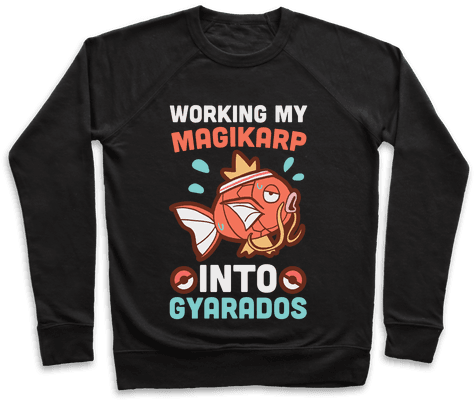 Working My Magikarp Into Gyarados Pullover - Pennywise X Mr Babadook (484x484), Png Download