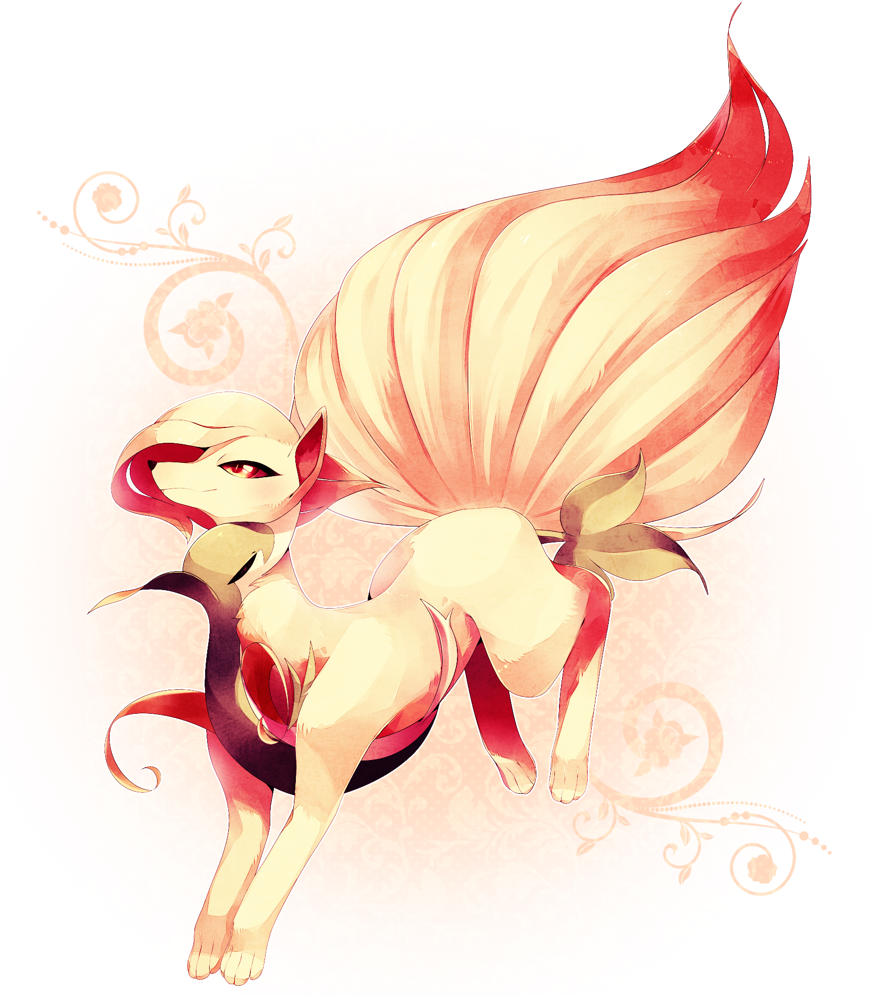 Download Ninetales Pokemon Fan Art - Illustration PNG Image with No Backgro...