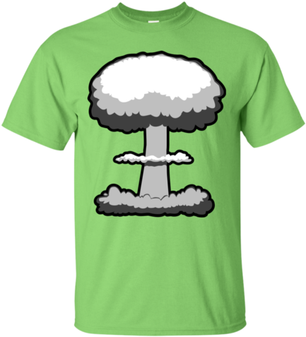 Mushroom Cloud Graphic T-shirt - Atomic Bomb Clipart Png (480x480), Png Download