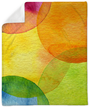 Abstract Watercolor Circle Painted Background Plush - Modern Art (400x400), Png Download
