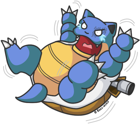 Blastoise Funny (500x431), Png Download