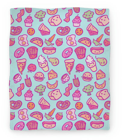 Cute Foods Blanket Blanket - Cute Foods Tote Bag: Funny Tote Bag G Bags, Kawaii, (484x484), Png Download
