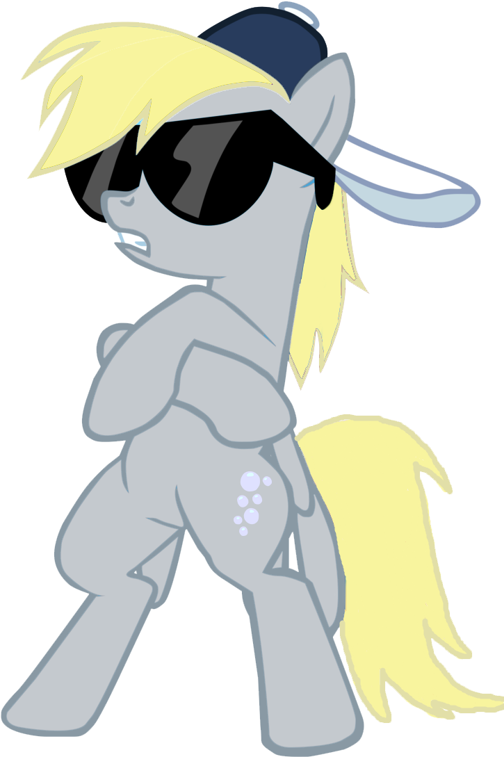 Derpy Hooves Sings Without Me By Eminem By Skulluigi - Rainbow Dash With Glasses (726x1099), Png Download