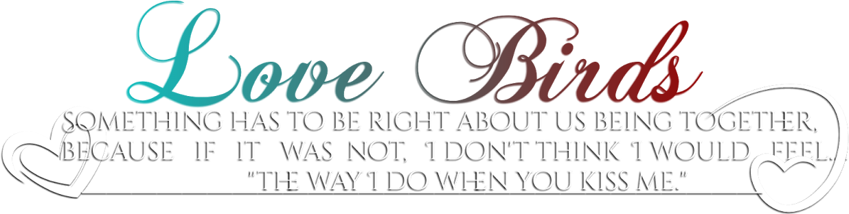 Love Text Png - Love Birds Vinyl Wall Decal Fox Hill Trading Color: (1600x1200), Png Download