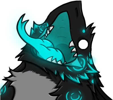 Glowy Derpy Sergal Face - Illustration (400x400), Png Download