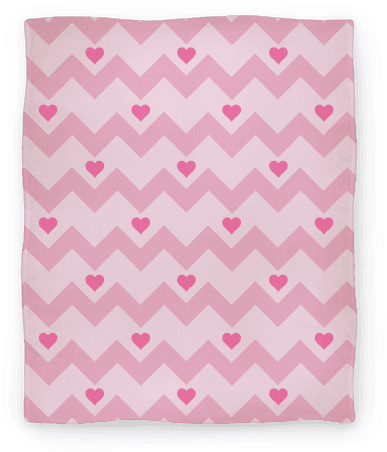 Chevron Heart Blanket Blanket - Construction Paper (484x484), Png Download