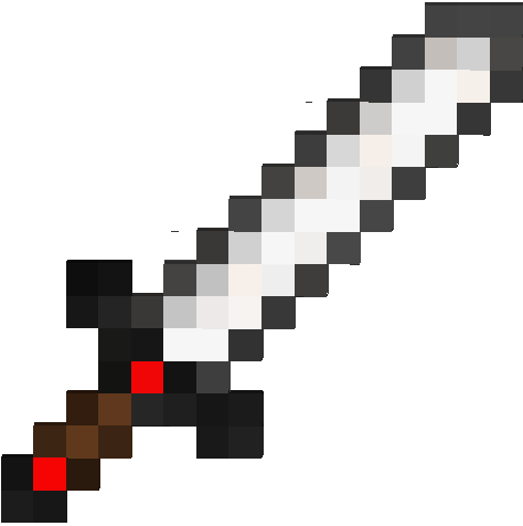 Iron Sword Png Minecraft : This sword was build using several large
