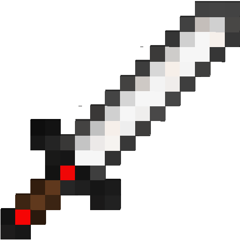 Minecraft Iron Sword Png - Minecraft Iron Sword 3d - Free Transparent PNG  Download - PNGkey