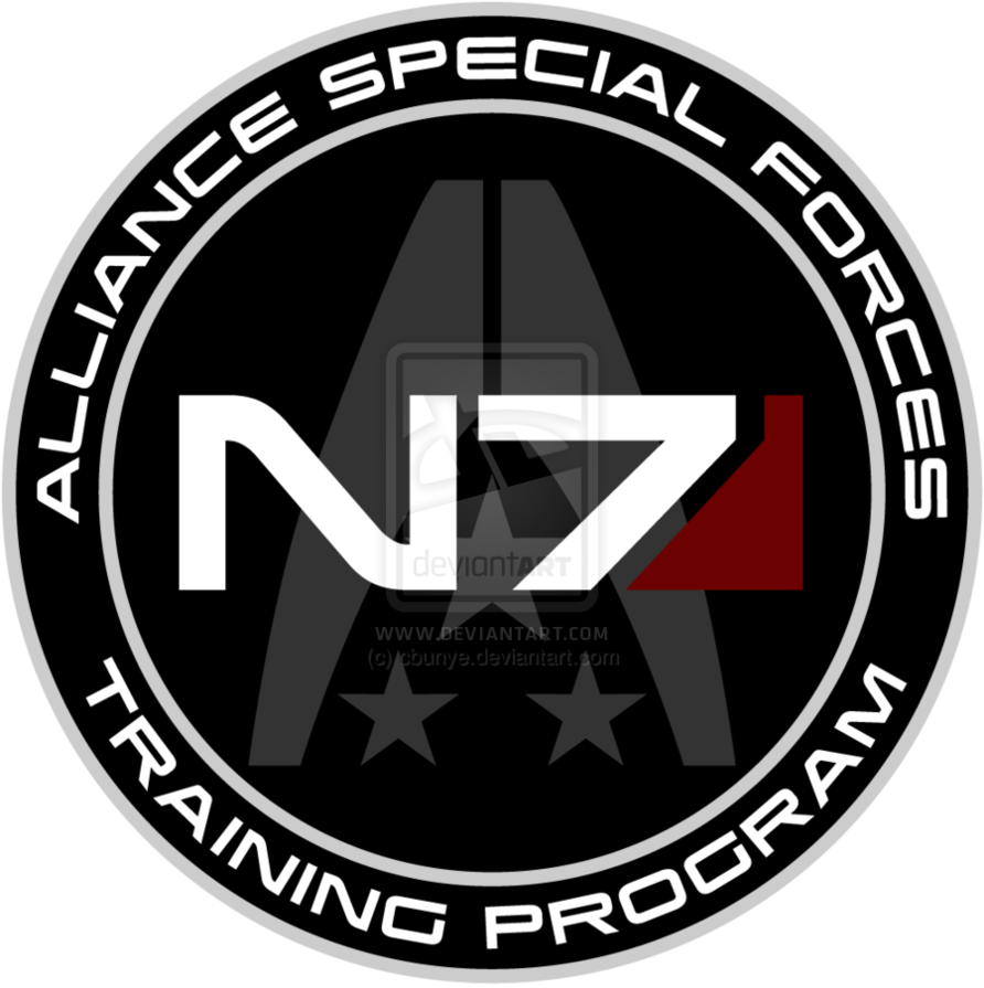 Mass Effect N7 Training Program Custom Logo By ~cbunye - N7 Alliance Special Forces (892x895), Png Download