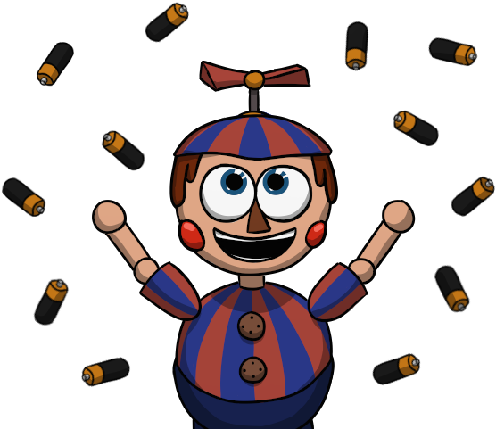 Fnaf Balloon Boy Batteries (600x500), Png Download