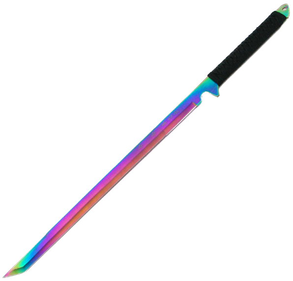 Rainbow Sword By Bnka On Deviantart Svg Free Stock - Rainbow Sword Png (600x600), Png Download