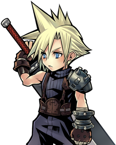 Cloud Strife Png - Dissidia Opera Omnia Characters (480x480), Png Download