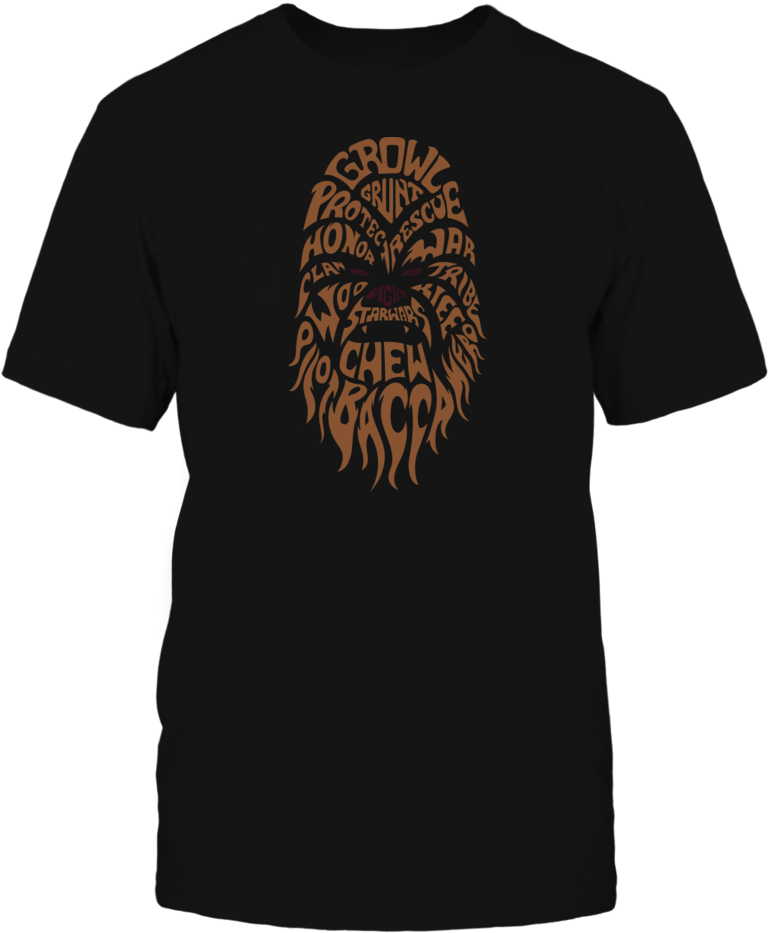 Chewbacca Word Cloud Front Picture - Star Wars - Chewbacca (24x36) Poster Print (24 X 36) (1000x1000), Png Download