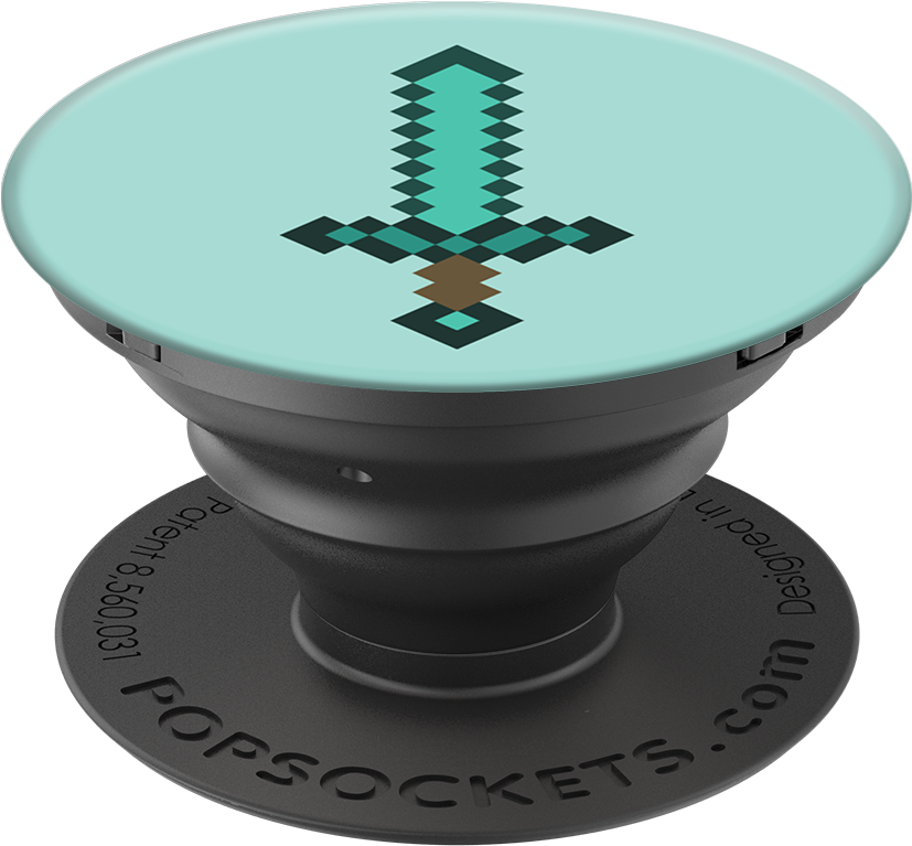 Minecraft Sword Popsockets Grips - Minecraft Popsocket (1000x1000), Png Download
