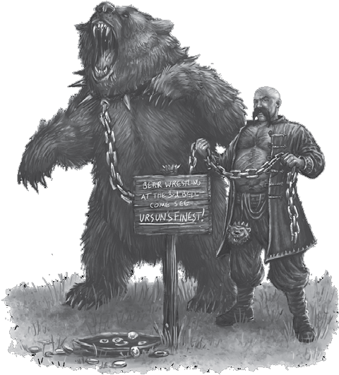 I Am Certain That We Can Handle Anything In Those Ruins - Kislevite Bear Tamer (495x549), Png Download