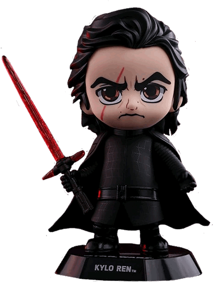 Kylo Ren Cosbaby Vinyl Hot Toys Figure - Cos Sw Ep8 1.0 S カイロ・レン(マスクナシ) [フィギュア] (600x600), Png Download