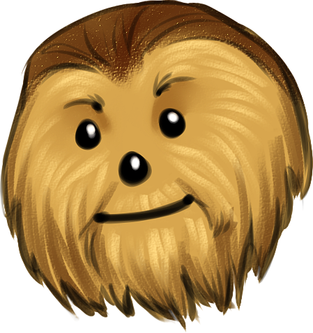 Chewbacca Emoji Thingie Confession I Have Never Watched - Cartoon (449x478), Png Download