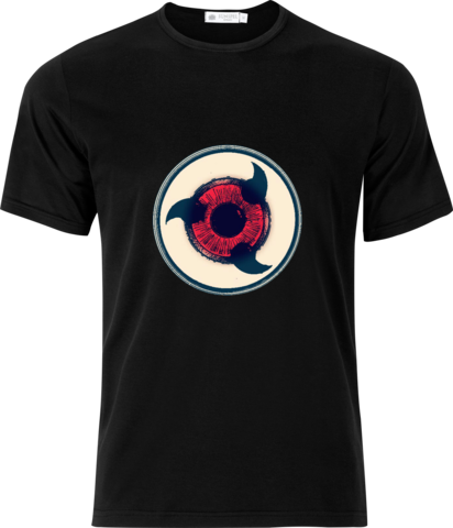 Uchiha Sharingan - Monkey Island Swordmaster T Shirt (412x480), Png Download
