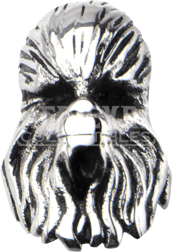 Star Wars Stainless Steel Chewbacca Bead Charm Silver (850x850), Png Download